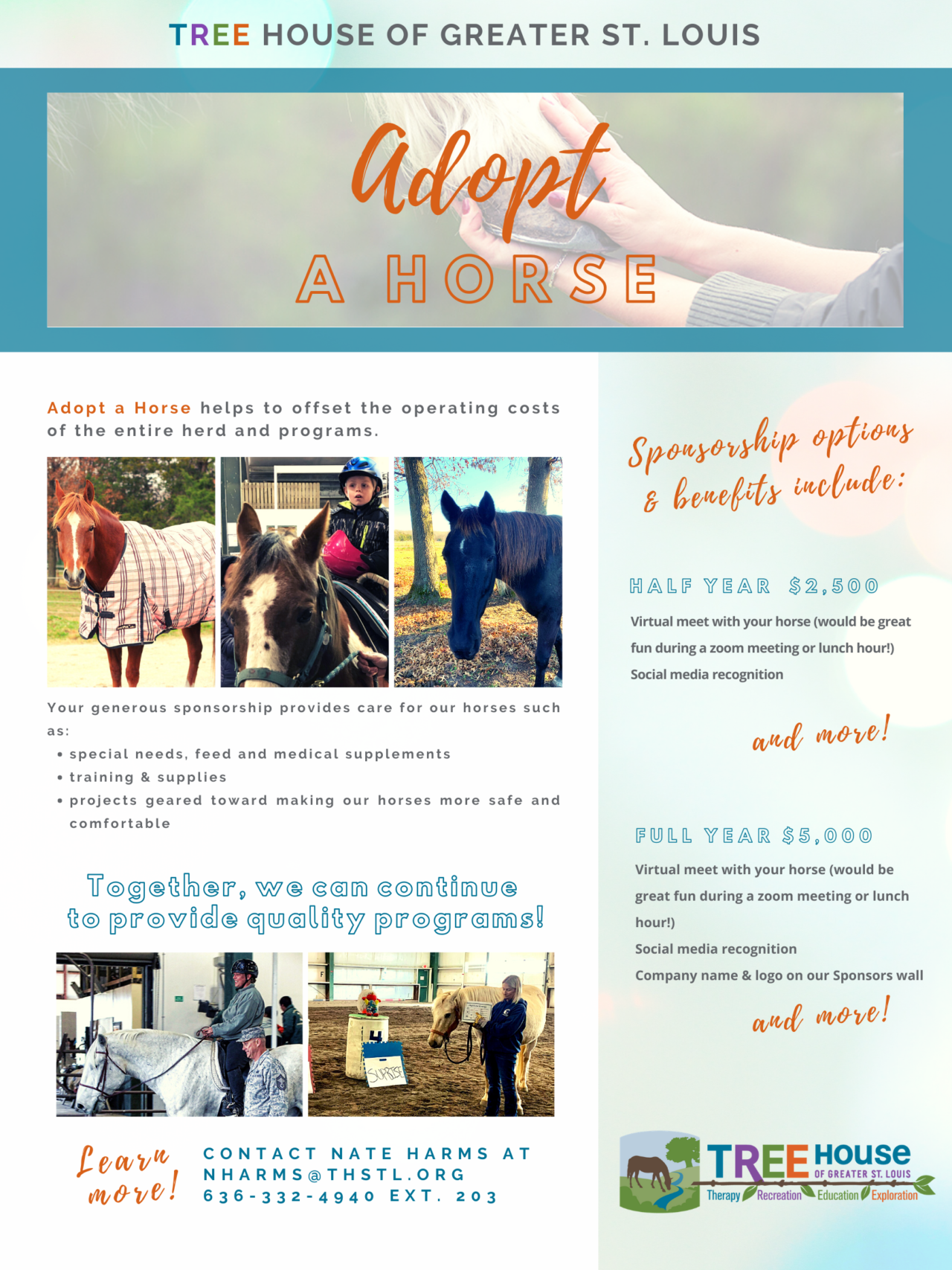 AdoptaHorse TREE House of Greater St. Louis